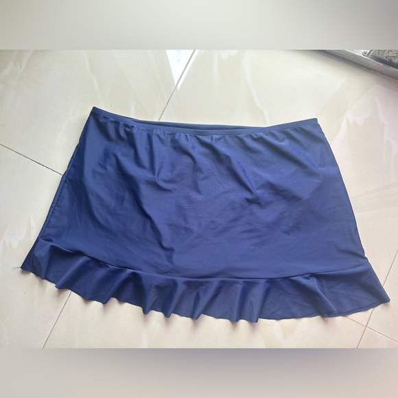 Swim skort skirt/skort navy with ruffle pool, swimming, summer - Picture 7 of 12